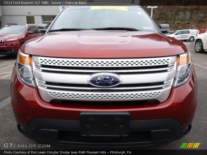 Sunset / Charcoal Black 2014 Ford Explorer XLT 4WD