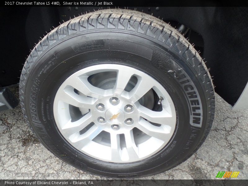 Silver Ice Metallic / Jet Black 2017 Chevrolet Tahoe LS 4WD