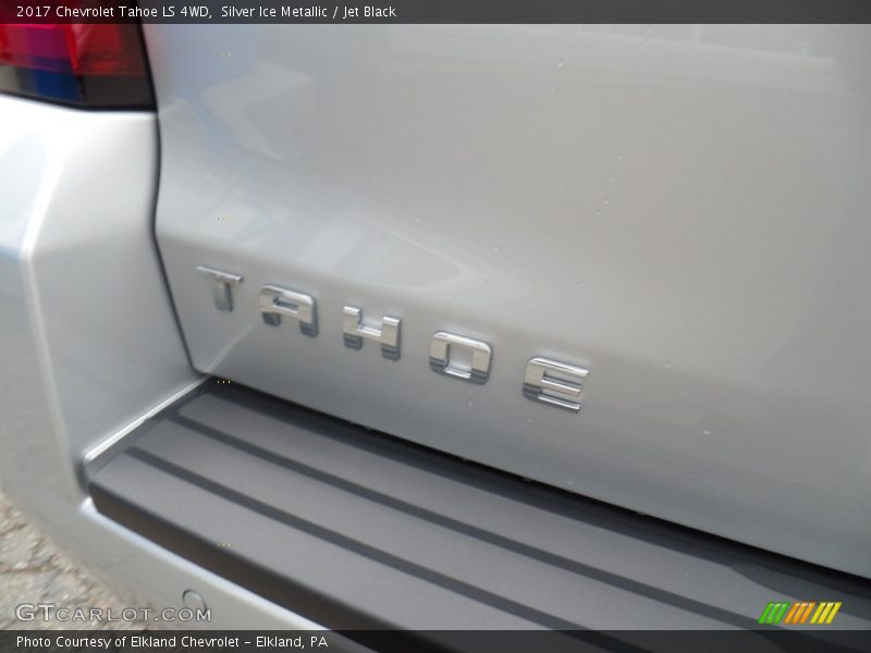 Silver Ice Metallic / Jet Black 2017 Chevrolet Tahoe LS 4WD