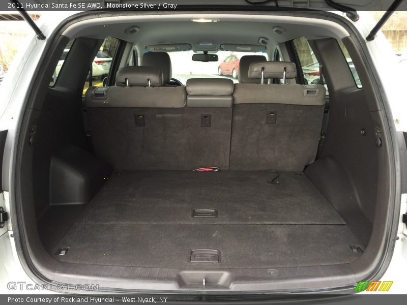 Moonstone Silver / Gray 2011 Hyundai Santa Fe SE AWD