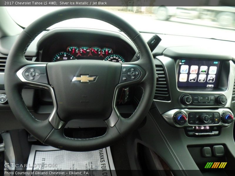 Silver Ice Metallic / Jet Black 2017 Chevrolet Tahoe LS 4WD