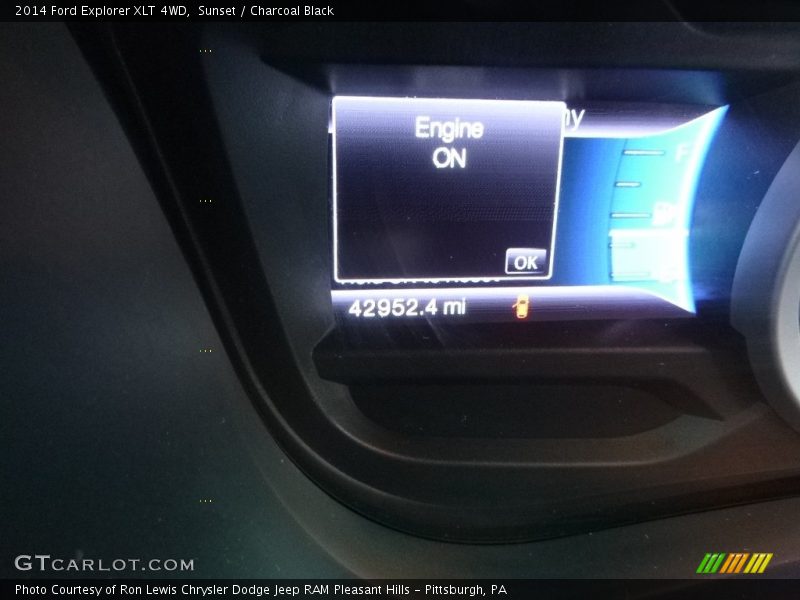 Sunset / Charcoal Black 2014 Ford Explorer XLT 4WD