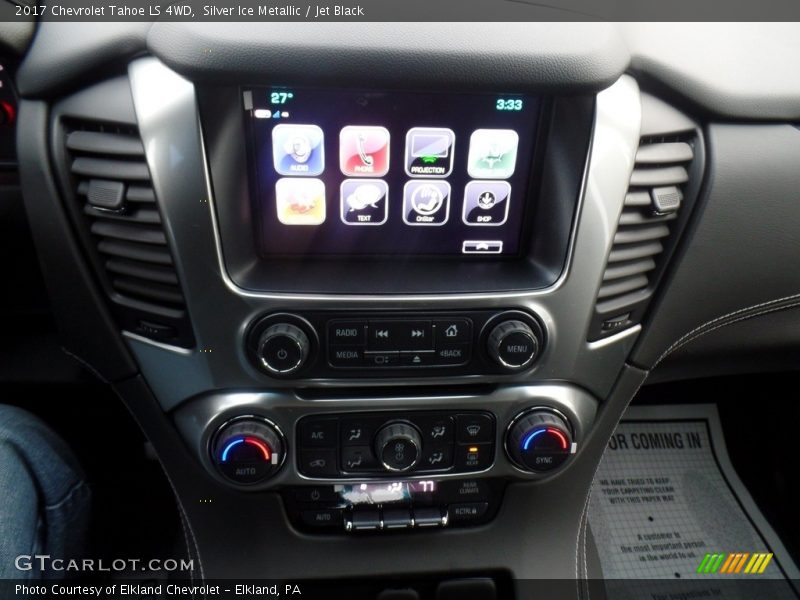 Silver Ice Metallic / Jet Black 2017 Chevrolet Tahoe LS 4WD