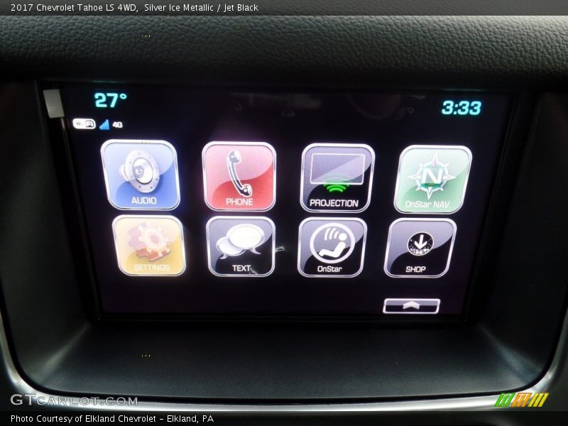 Silver Ice Metallic / Jet Black 2017 Chevrolet Tahoe LS 4WD