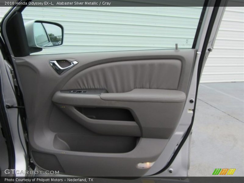 Alabaster Silver Metallic / Gray 2010 Honda Odyssey EX-L