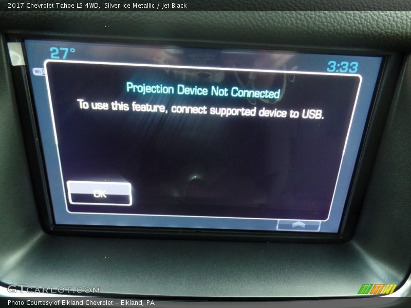 Silver Ice Metallic / Jet Black 2017 Chevrolet Tahoe LS 4WD
