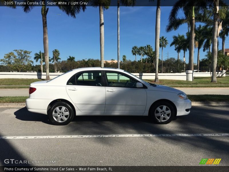 Super White / Light Gray 2005 Toyota Corolla CE