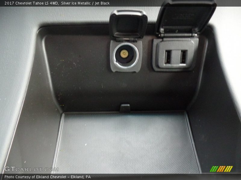 Silver Ice Metallic / Jet Black 2017 Chevrolet Tahoe LS 4WD