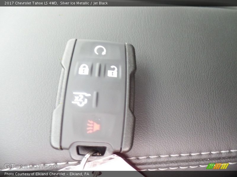 Silver Ice Metallic / Jet Black 2017 Chevrolet Tahoe LS 4WD