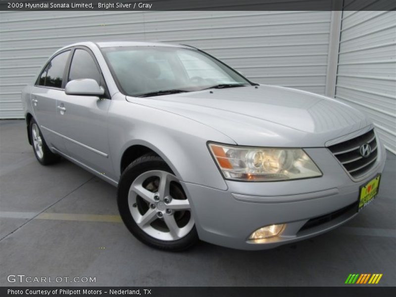 Bright Silver / Gray 2009 Hyundai Sonata Limited