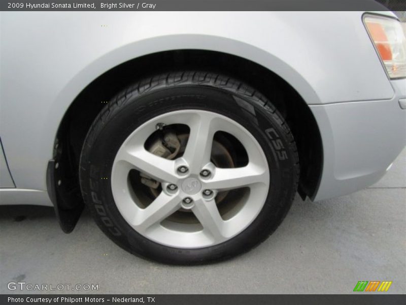 Bright Silver / Gray 2009 Hyundai Sonata Limited