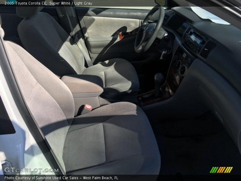 Super White / Light Gray 2005 Toyota Corolla CE