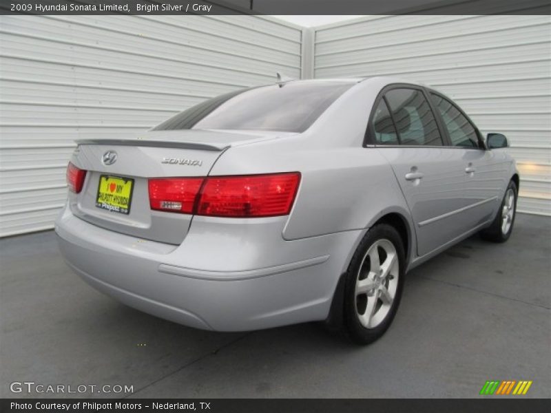Bright Silver / Gray 2009 Hyundai Sonata Limited