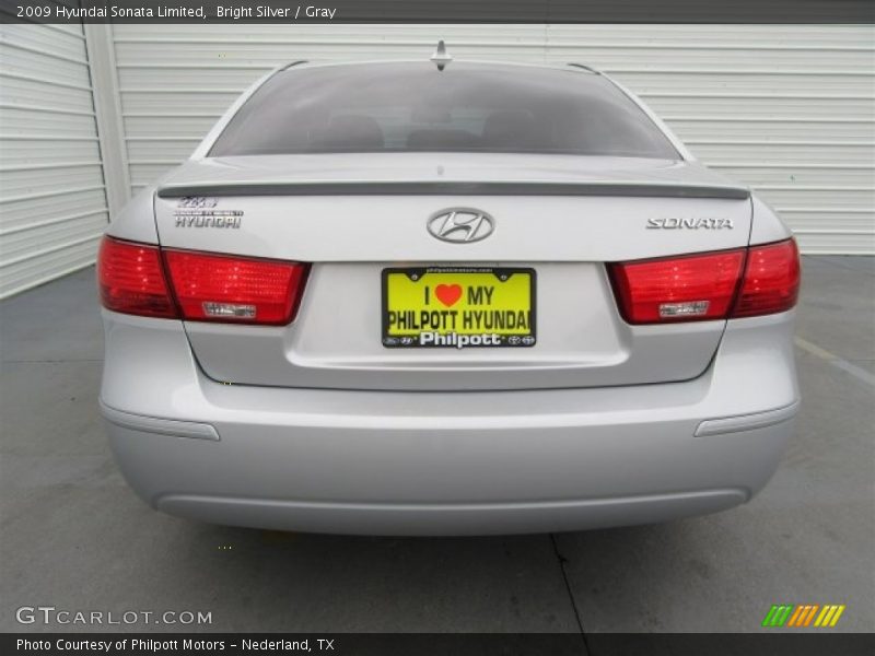 Bright Silver / Gray 2009 Hyundai Sonata Limited