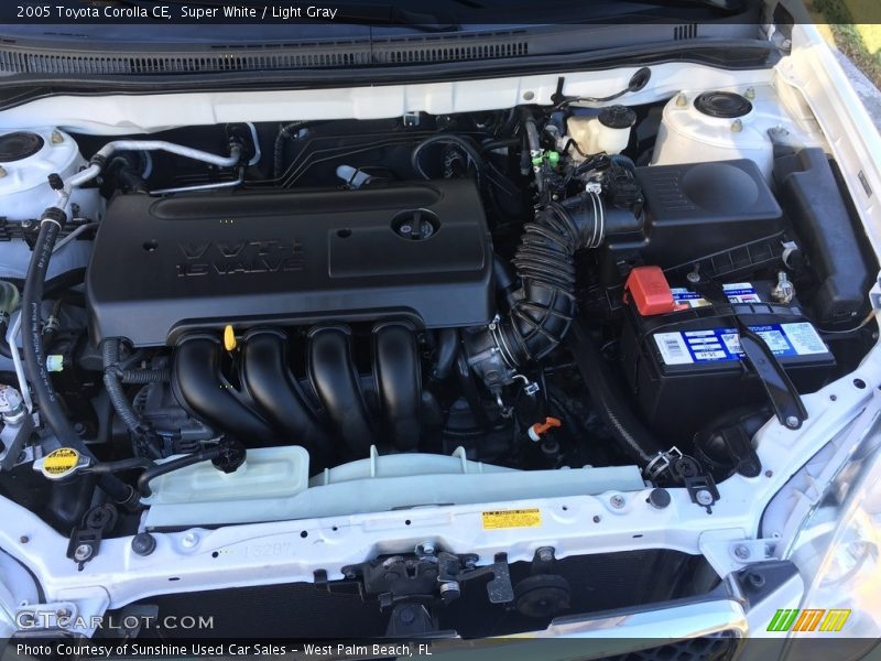 Super White / Light Gray 2005 Toyota Corolla CE