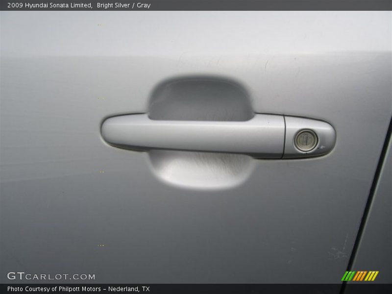 Bright Silver / Gray 2009 Hyundai Sonata Limited