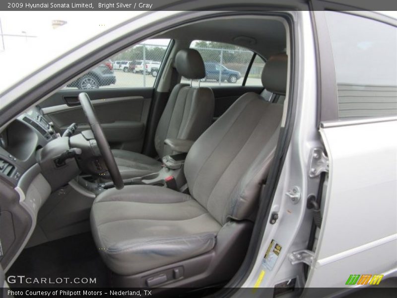 Bright Silver / Gray 2009 Hyundai Sonata Limited