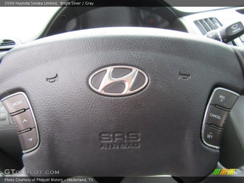 Bright Silver / Gray 2009 Hyundai Sonata Limited