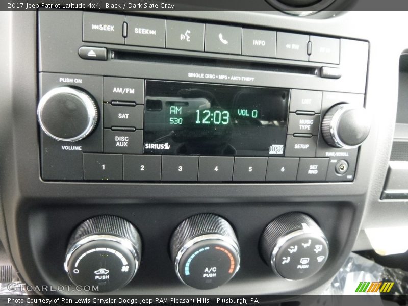 Black / Dark Slate Gray 2017 Jeep Patriot Latitude 4x4