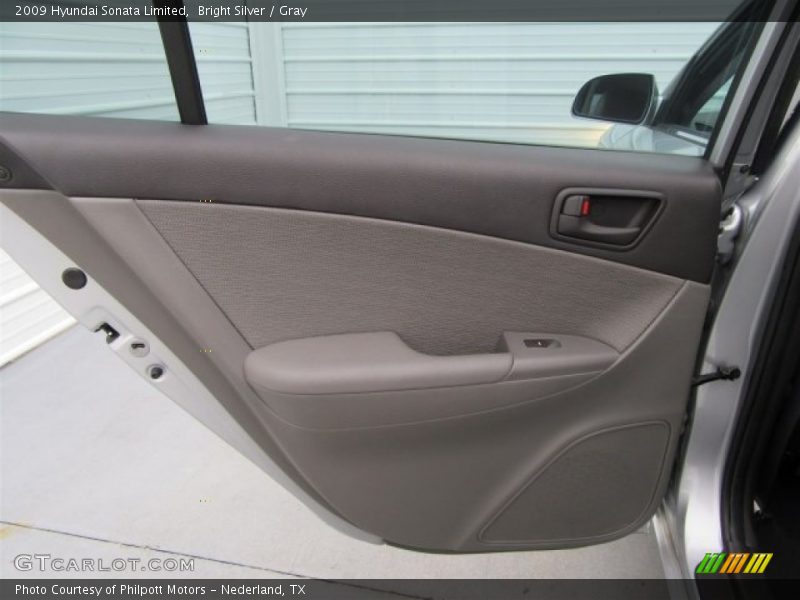Bright Silver / Gray 2009 Hyundai Sonata Limited