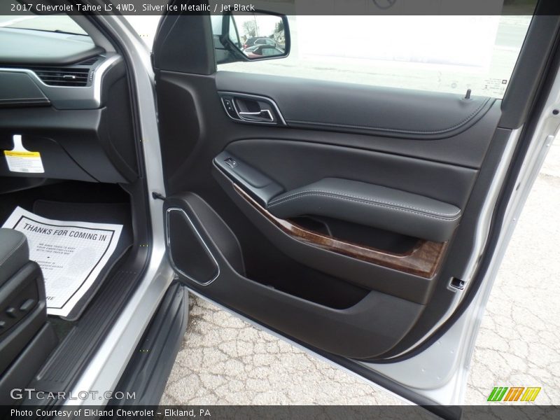 Silver Ice Metallic / Jet Black 2017 Chevrolet Tahoe LS 4WD