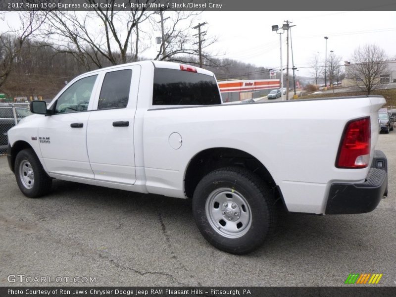 Bright White / Black/Diesel Gray 2017 Ram 1500 Express Quad Cab 4x4