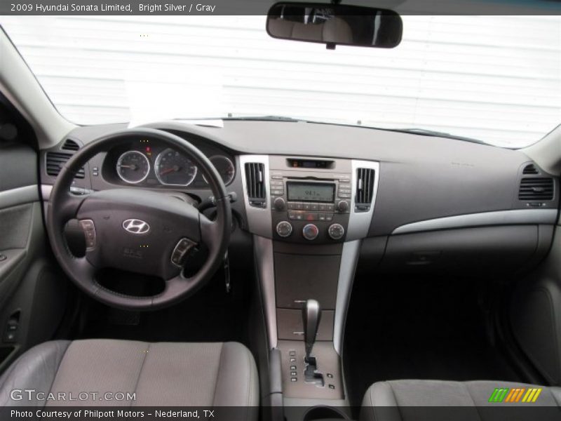 Bright Silver / Gray 2009 Hyundai Sonata Limited