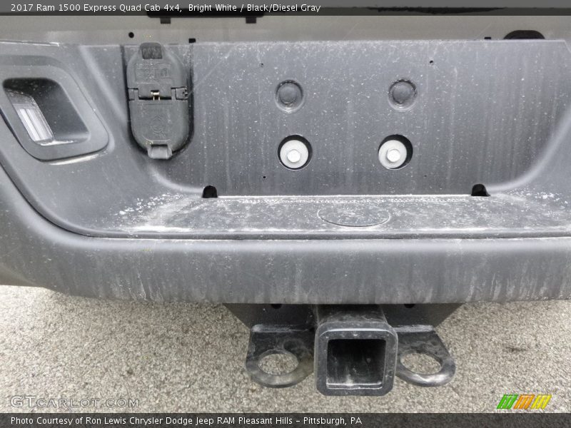 Bright White / Black/Diesel Gray 2017 Ram 1500 Express Quad Cab 4x4