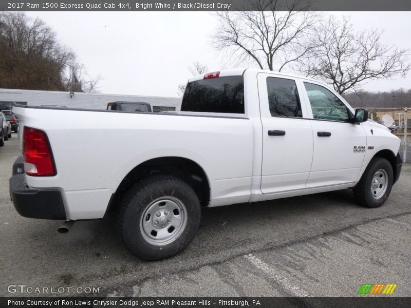 Bright White / Black/Diesel Gray 2017 Ram 1500 Express Quad Cab 4x4