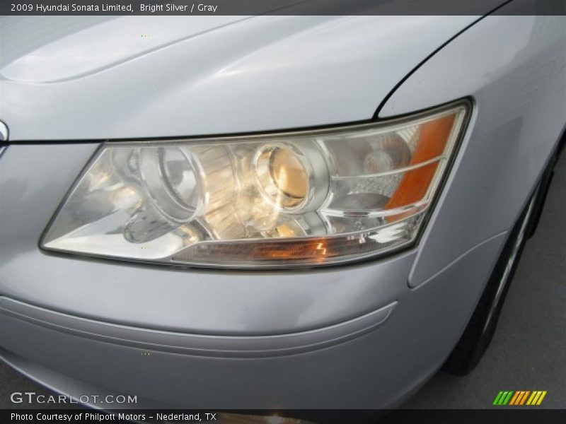 Bright Silver / Gray 2009 Hyundai Sonata Limited