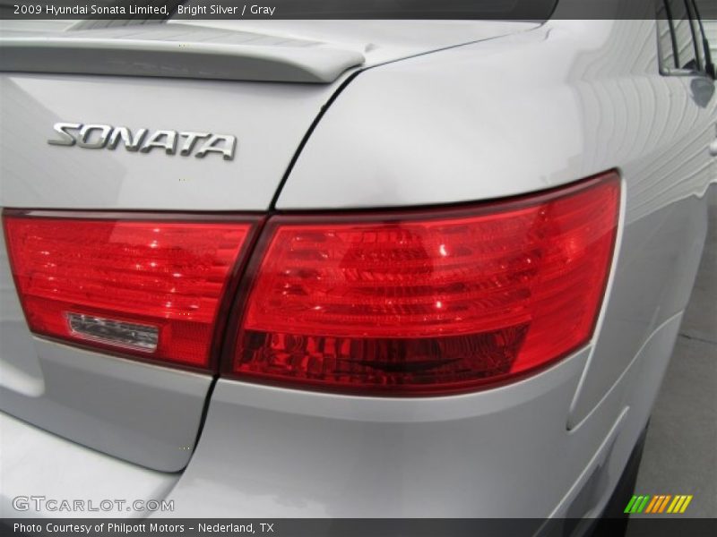 Bright Silver / Gray 2009 Hyundai Sonata Limited