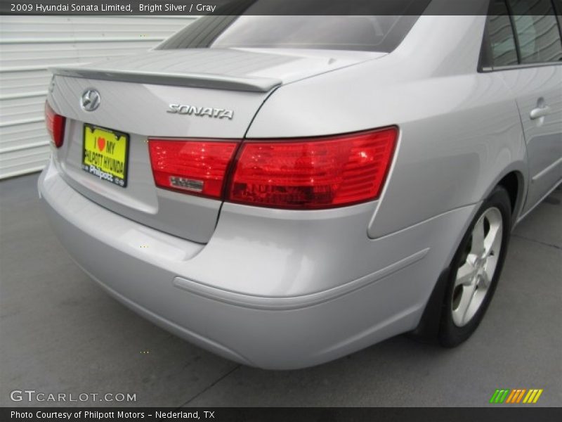 Bright Silver / Gray 2009 Hyundai Sonata Limited