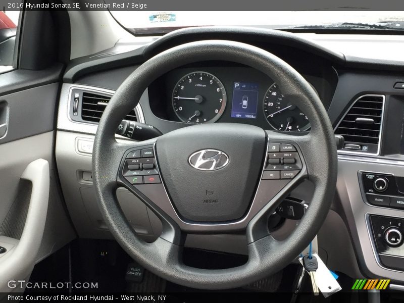Venetian Red / Beige 2016 Hyundai Sonata SE