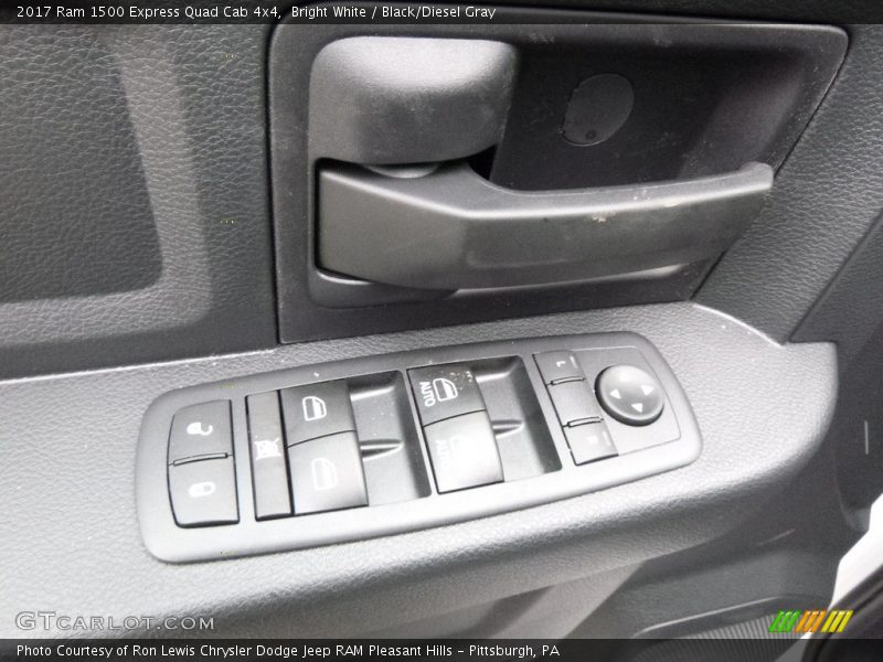 Bright White / Black/Diesel Gray 2017 Ram 1500 Express Quad Cab 4x4