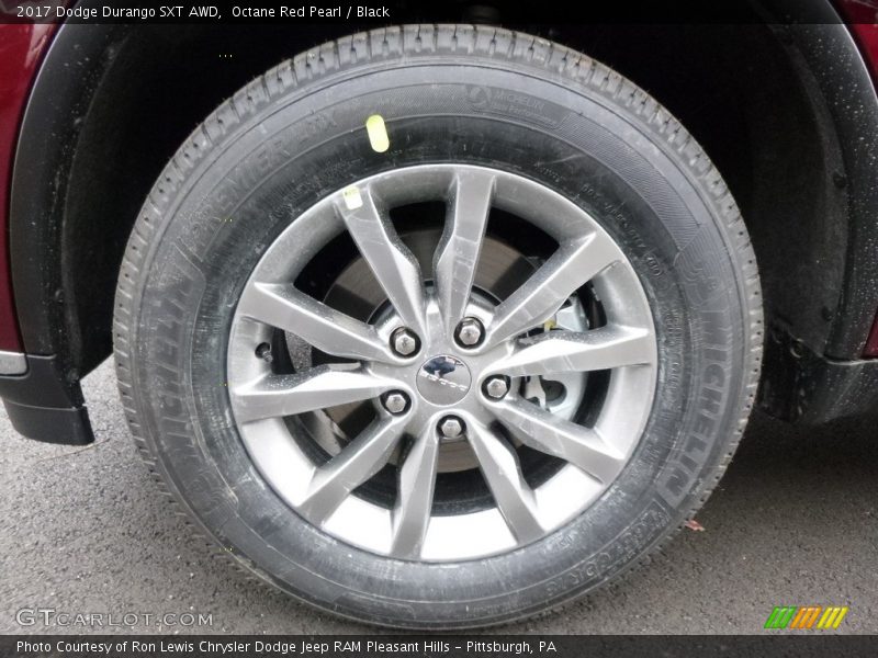 Octane Red Pearl / Black 2017 Dodge Durango SXT AWD
