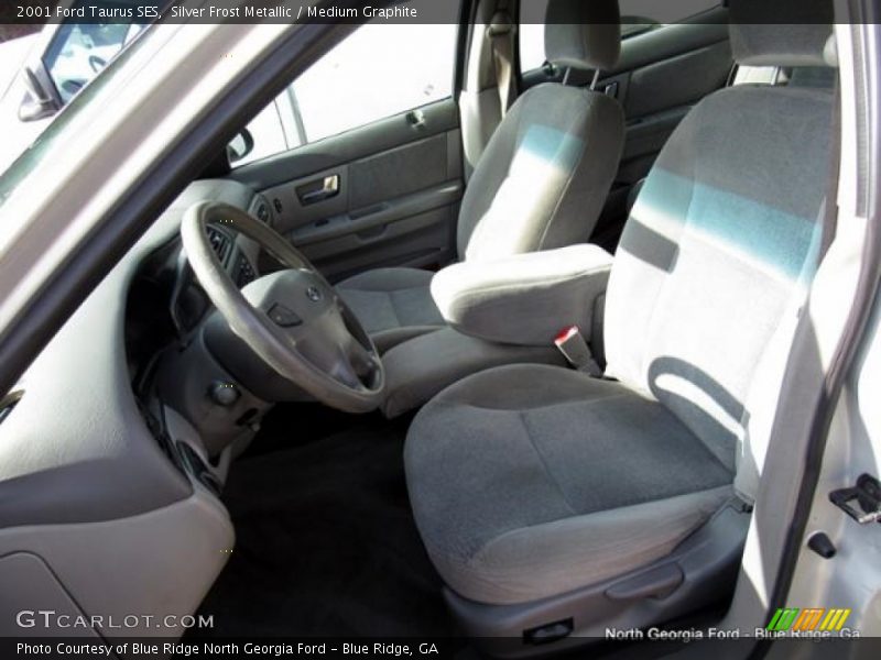 Silver Frost Metallic / Medium Graphite 2001 Ford Taurus SES