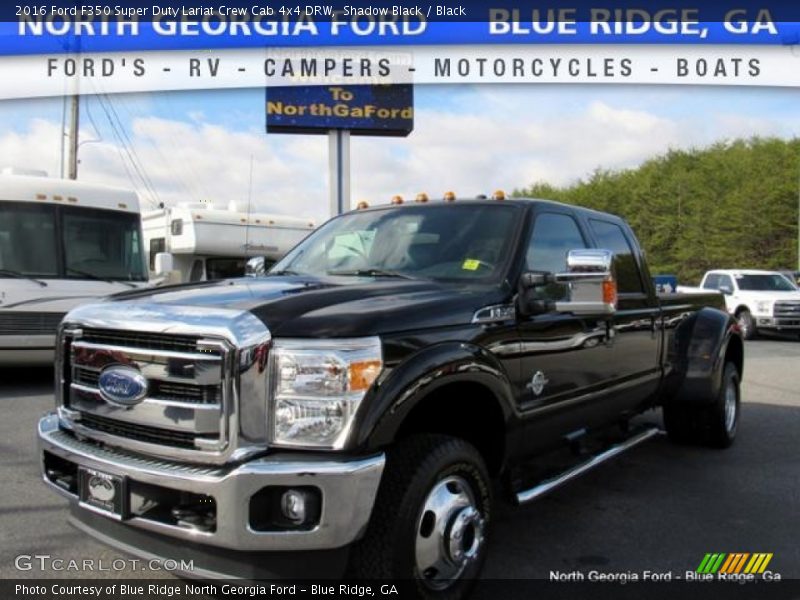 Shadow Black / Black 2016 Ford F350 Super Duty Lariat Crew Cab 4x4 DRW