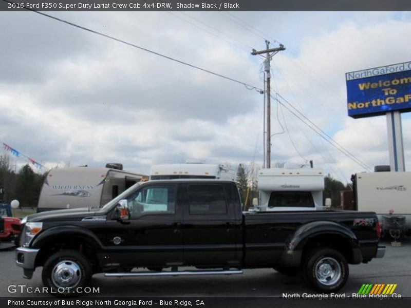 Shadow Black / Black 2016 Ford F350 Super Duty Lariat Crew Cab 4x4 DRW