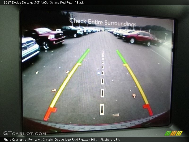 Octane Red Pearl / Black 2017 Dodge Durango SXT AWD