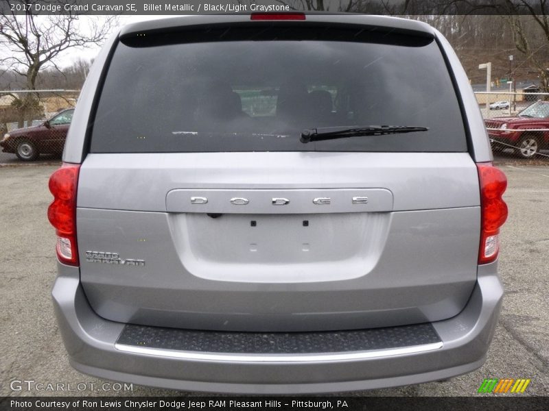 Billet Metallic / Black/Light Graystone 2017 Dodge Grand Caravan SE