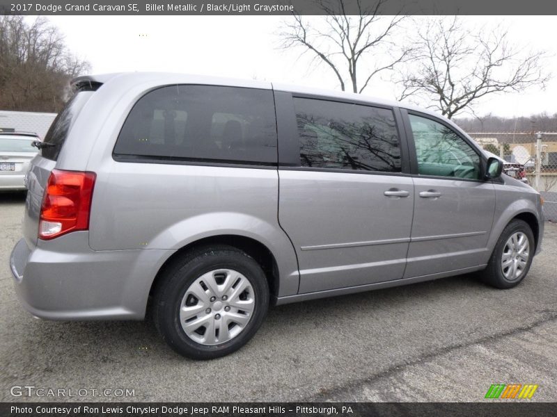 Billet Metallic / Black/Light Graystone 2017 Dodge Grand Caravan SE