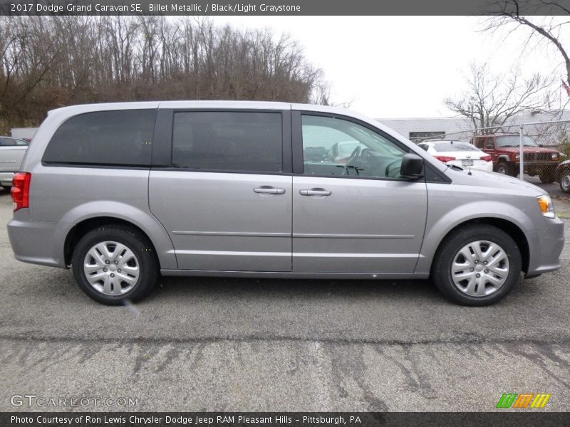Billet Metallic / Black/Light Graystone 2017 Dodge Grand Caravan SE