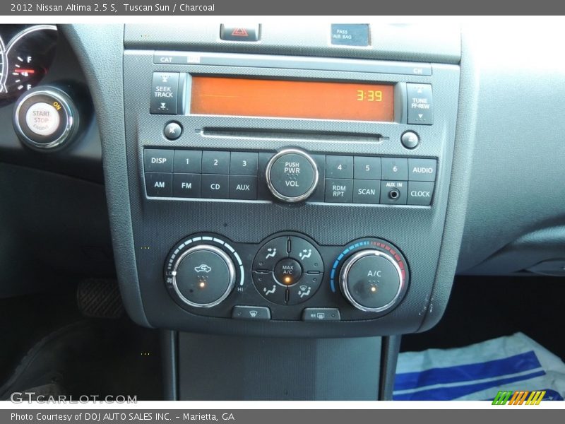 Tuscan Sun / Charcoal 2012 Nissan Altima 2.5 S