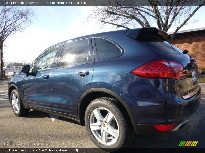 Dark Blue Metallic / Luxor Beige 2014 Porsche Cayenne