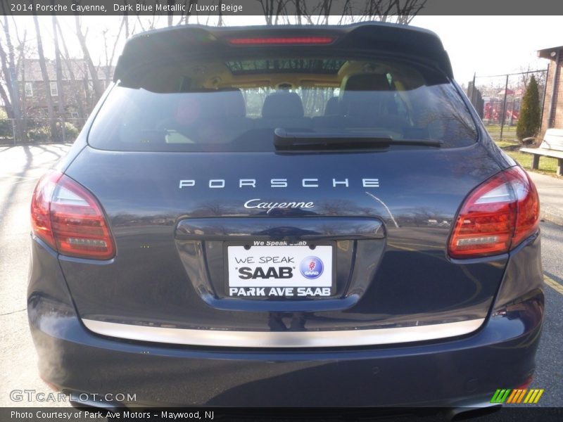 Dark Blue Metallic / Luxor Beige 2014 Porsche Cayenne