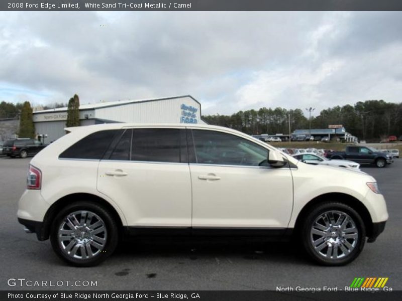 White Sand Tri-Coat Metallic / Camel 2008 Ford Edge Limited