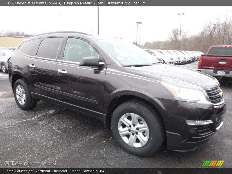 Tungsten Metallic / Dark Titanium/Light Titanium 2017 Chevrolet Traverse LS AWD