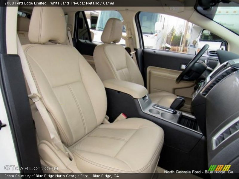 White Sand Tri-Coat Metallic / Camel 2008 Ford Edge Limited