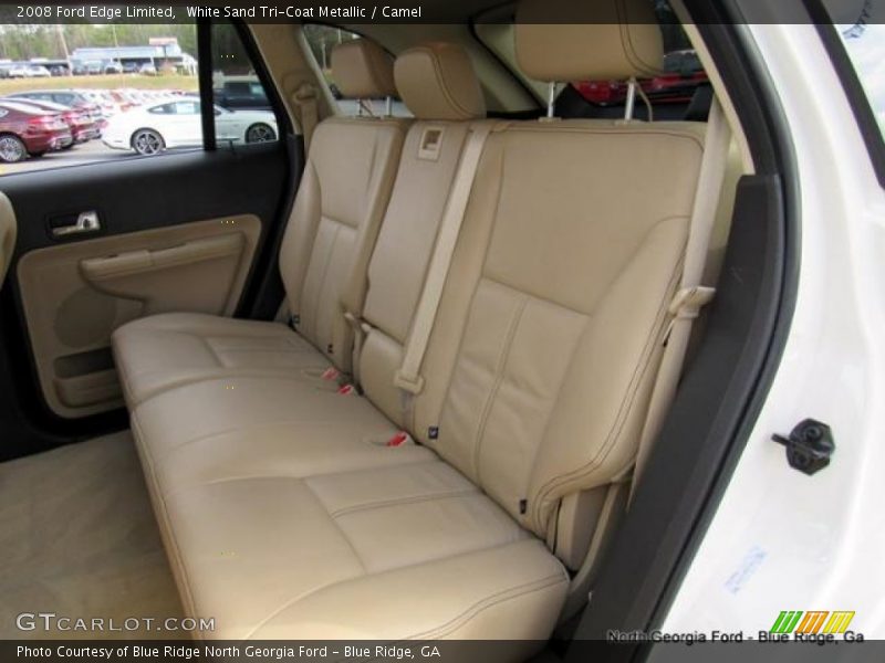 White Sand Tri-Coat Metallic / Camel 2008 Ford Edge Limited