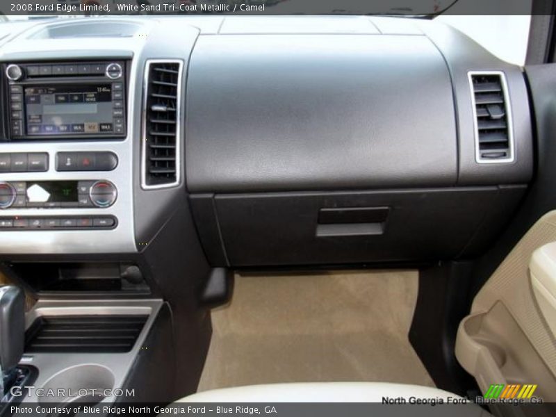 White Sand Tri-Coat Metallic / Camel 2008 Ford Edge Limited